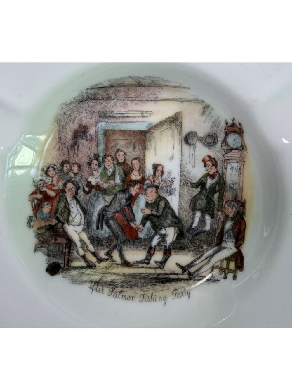 Charles Dickens Pickwick Papers Vintage Ashtray After Salmon Fishing Party - Picture 3 of 6